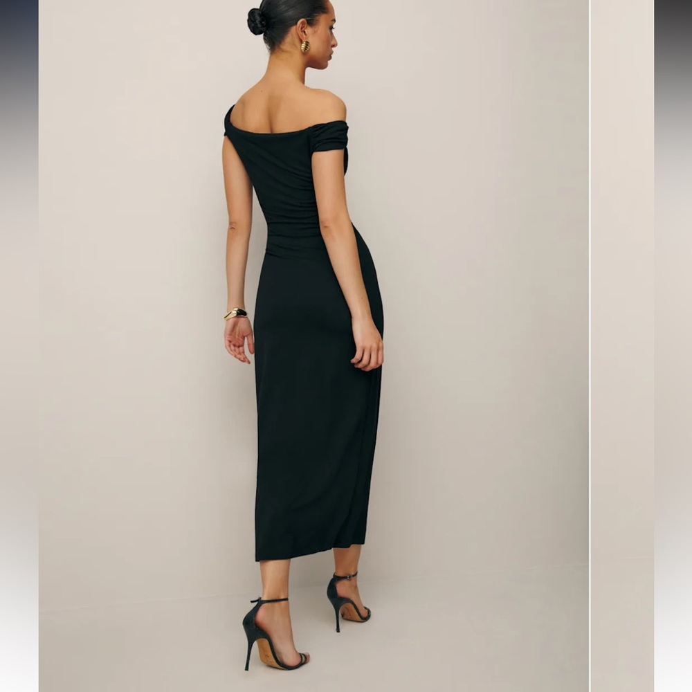 Reformation Jamen Knit Dress, Size M, Worn Once! Black - Picture 6 of 6